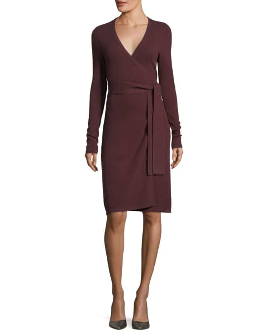 Diane von furstenberg linda cashmere cheap wrap dress