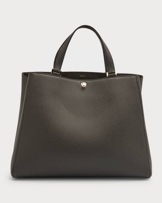 Valextra Brera Large Leather TopHandle Tote Bag Neiman Marcus