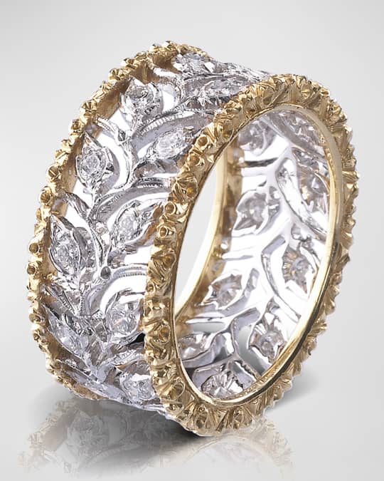 Ramage Eternelle Diamond Leaf Ring, Size 6.5