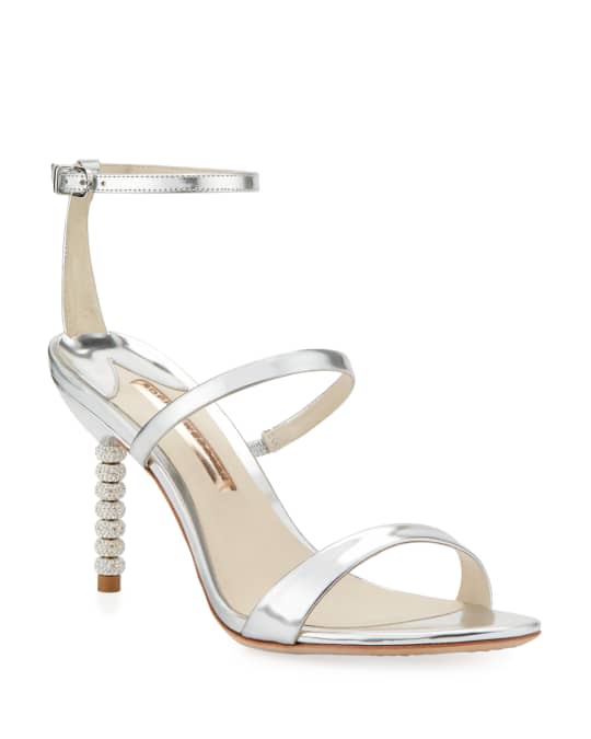 Sophia Webster Rosalind Crystal 85mm glitter sandals - Metallic