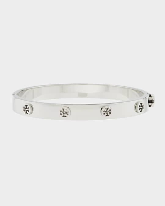 Tory Burch Logo Stud Hinge Bracelet Neiman Marcus