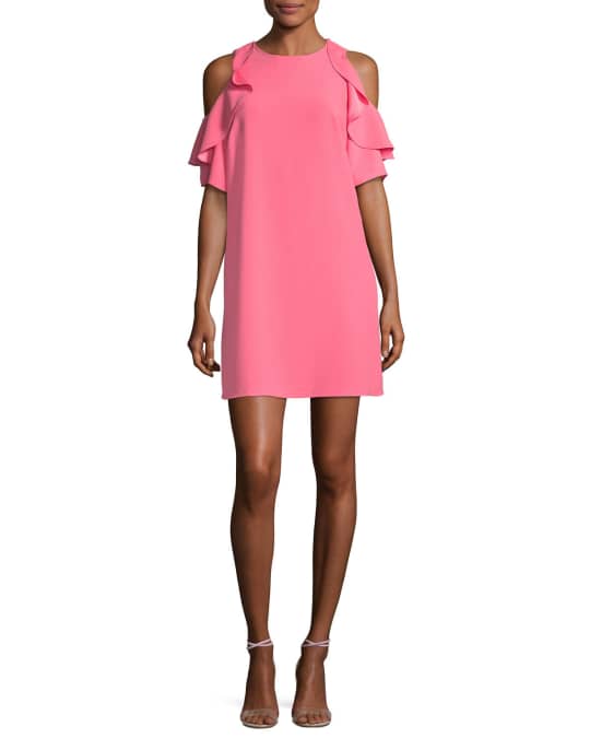 Kate spade cold shop shoulder crepe dress
