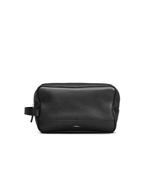 Shinola Men's Leather Zip-Top Travel Kit | Neiman Marcus