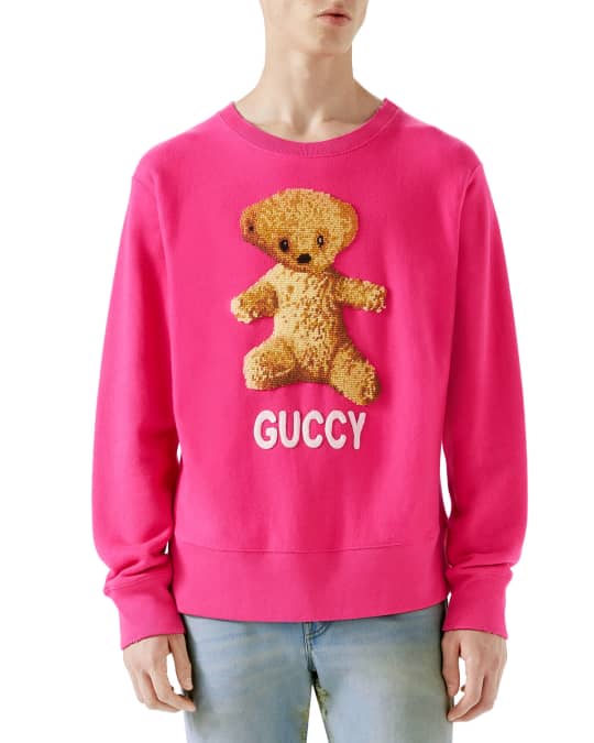 Ruckus Vaccinere halv otte Gucci Guccy Teddy Bear Sweatshirt | Neiman Marcus