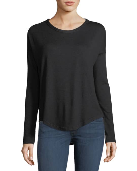 Hudson Crewneck Long Sleeve Top