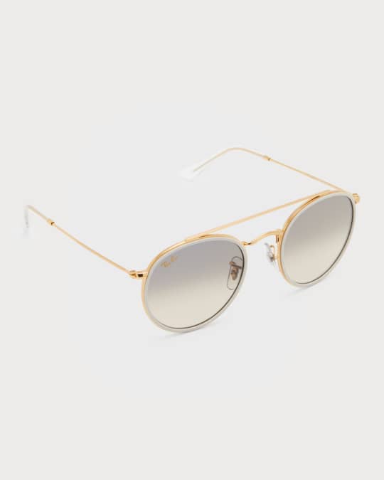 Ray-Ban Round Gradient Metal Sunglasses | Neiman Marcus