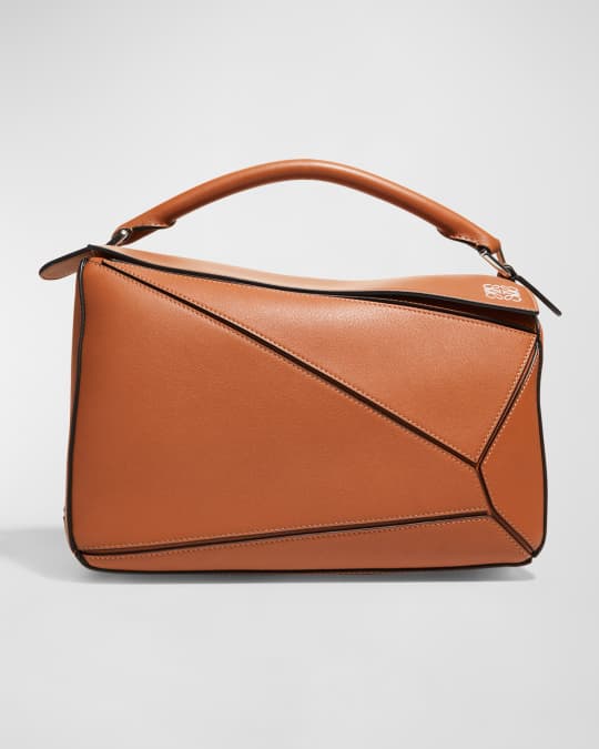 Loewe Puzzle Medium Top-Handle Bag in Leather | Neiman Marcus