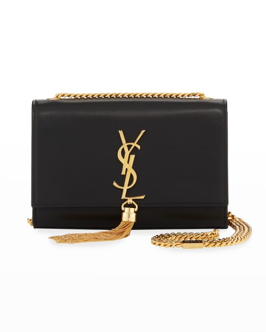 Kate Small Smooth Calfskin Tassel Shoulder Bag on Chain