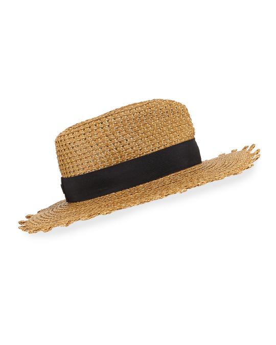 Eric Javits Squishee Cannes Boater Hat | Neiman Marcus display picture 3