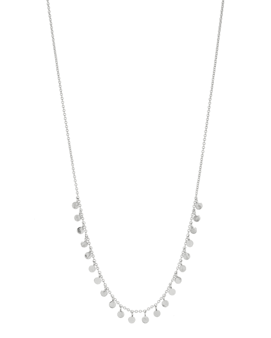 gorjana Chloe Mini Dangling Disc Necklace | Neiman Marcus