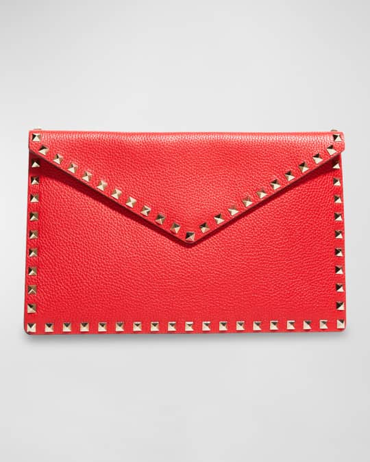 Hover En del ekstensivt Valentino Garavani Rockstud Large Envelope Clutch Bag | Neiman Marcus