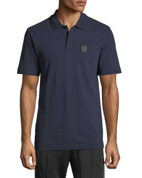 Belstaff Pique-Knit Polo Shirt | Neiman Marcus