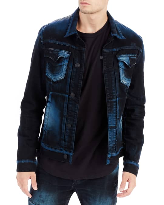 True religion distressed denim jacket shop