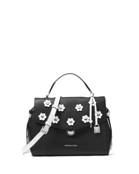 Michael kors bristol sales medium logo satchel