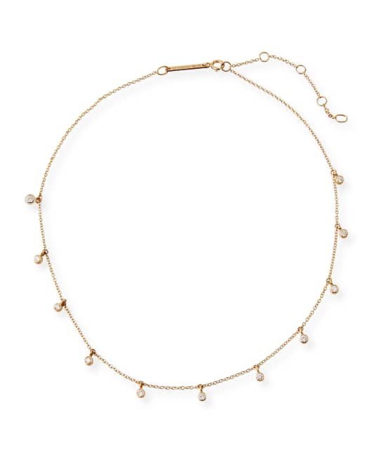 Zoe Chicco 14k Diamond Dangle Necklace | Neiman Marcus