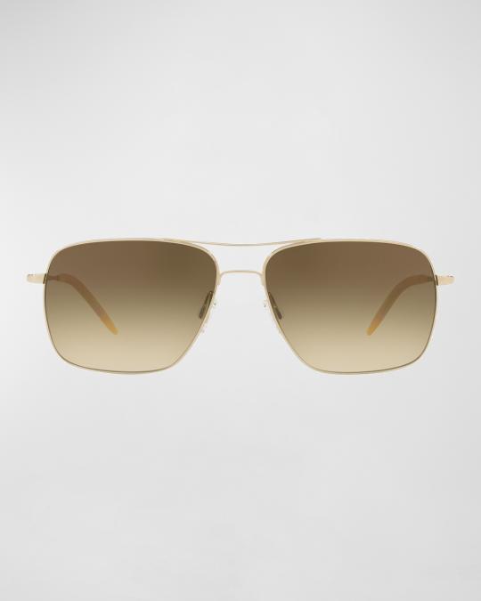 Oliver Peoples Clifton Photochromic Sunglasses, Gold  display picture 1