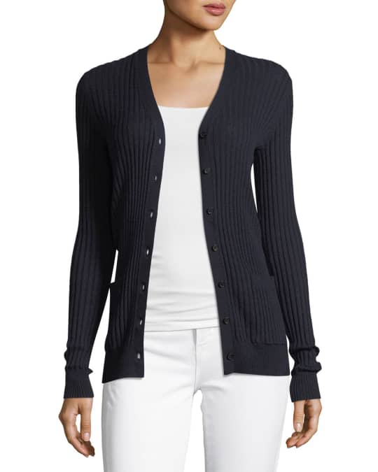 Vince skinny outlet rib cardigan