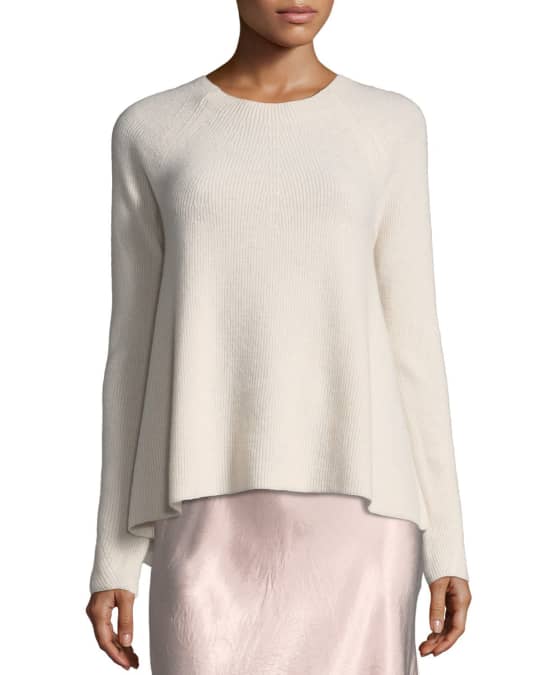 Directional Rib Cashmere Pullover Sweater