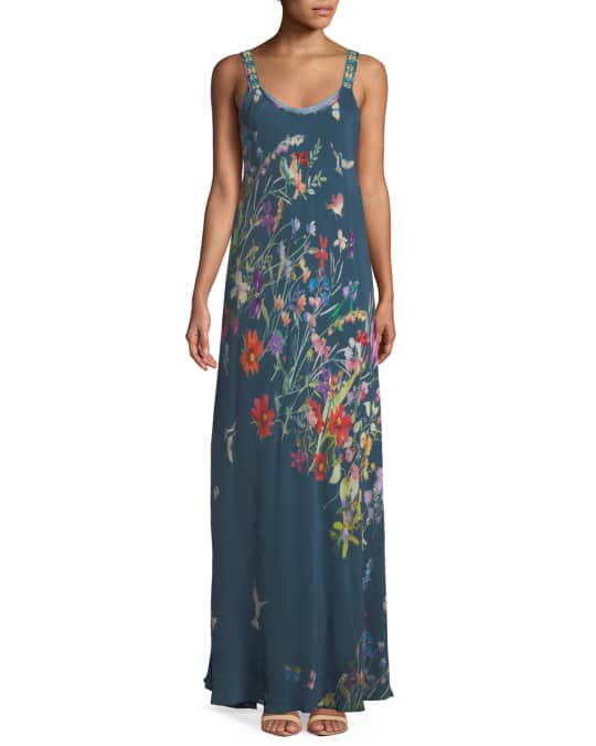 Johnny Was Linsu Maxi Printed Tank Dress Neiman Marcus