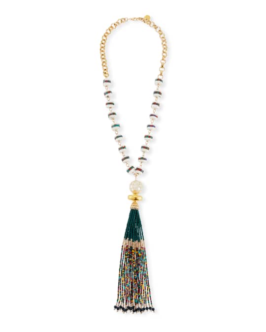Devon Leigh Multicolor Tassel Pendant Necklace | Neiman Marcus