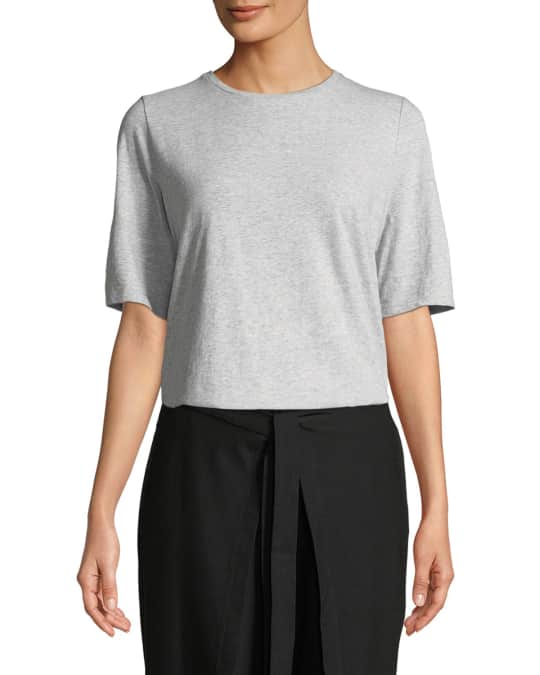 Eileen Fisher Slubby Organic Cotton Tee Shirt | Neiman Marcus