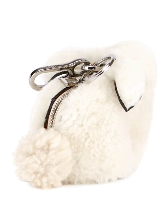 Loewe Shearling Fur Bunny Bag Charm | Neiman Marcus