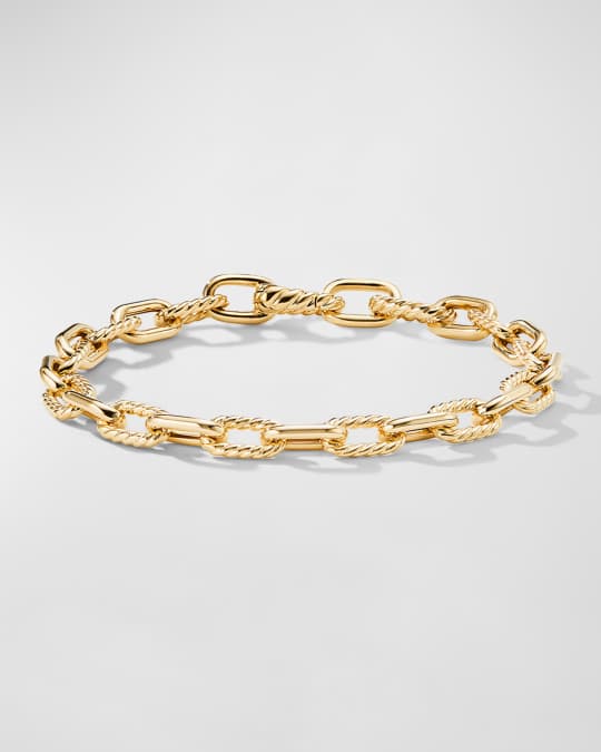 David Yurman DY Madison Chain Bracelet in 18K Gold, 6mm, Size L ...