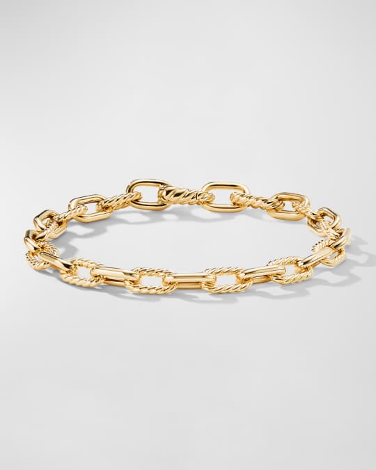 David Yurman DY Madison Chain Bracelet in 18K Gold, 6mm, Size S ...
