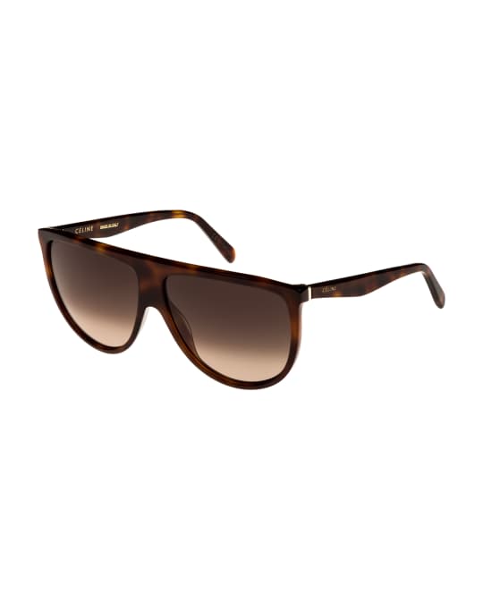 Flattop Gradient Shield Sunglasses