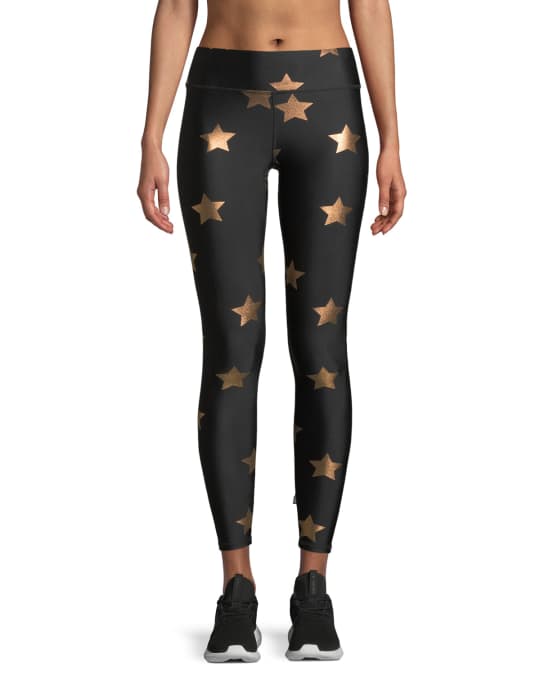 Terez Star-Print Tall Band Foil Leggings in 2023