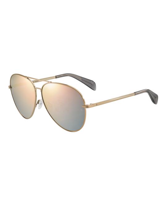 Rag & Bone Mirrored Metal Aviator Sunglasses | Neiman Marcus display picture 1