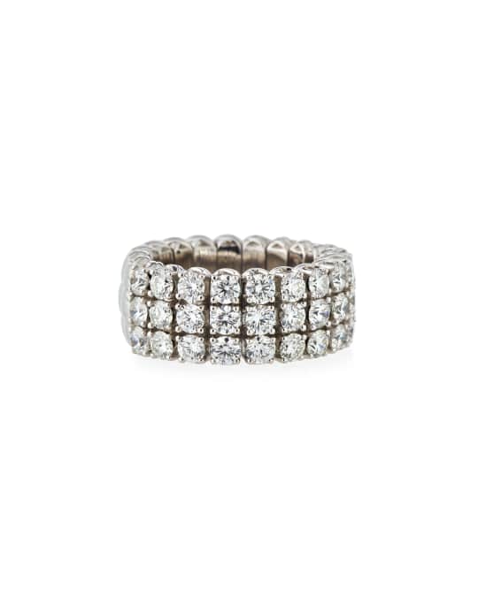 18k Expandable Round Diamond Ring, 3.01tcw, Size 6.5