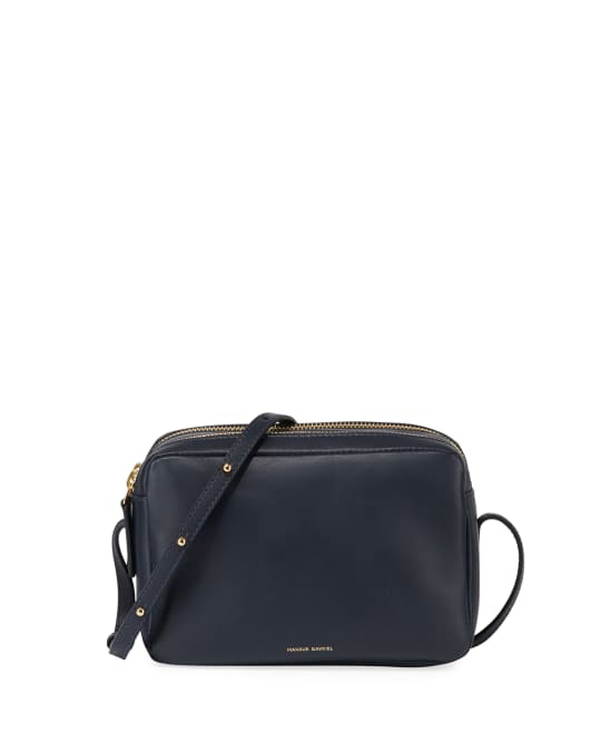 Mansur Gavriel DoubleZip Leather Crossbody Bag Neiman Marcus
