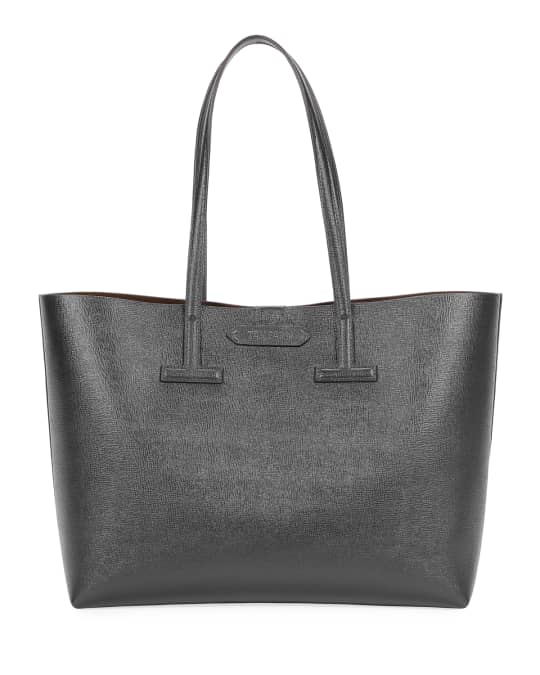TOM FORD Saffiano Leather Small T Tote Bag | Neiman Marcus