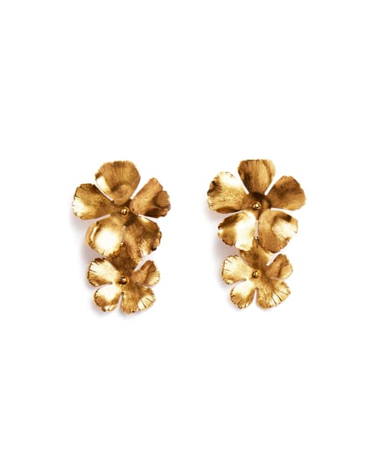 Jennifer Behr Chloe Statement Flower Earrings | Neiman Marcus