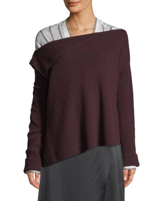 Vince asymmetrical cashmere best sale sweater