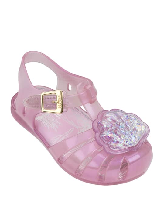 Mini Melissa Mini Aranha XII Seashell Cutout Sandal, Toddler | Neiman ...
