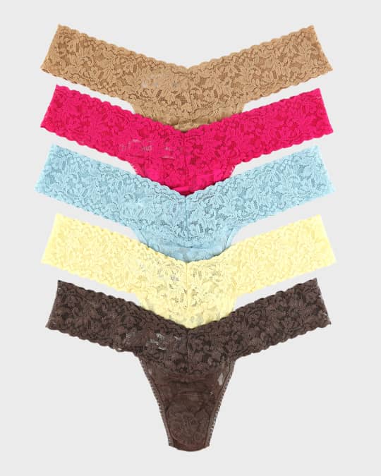 Five-Pack Low-Rise Thongs