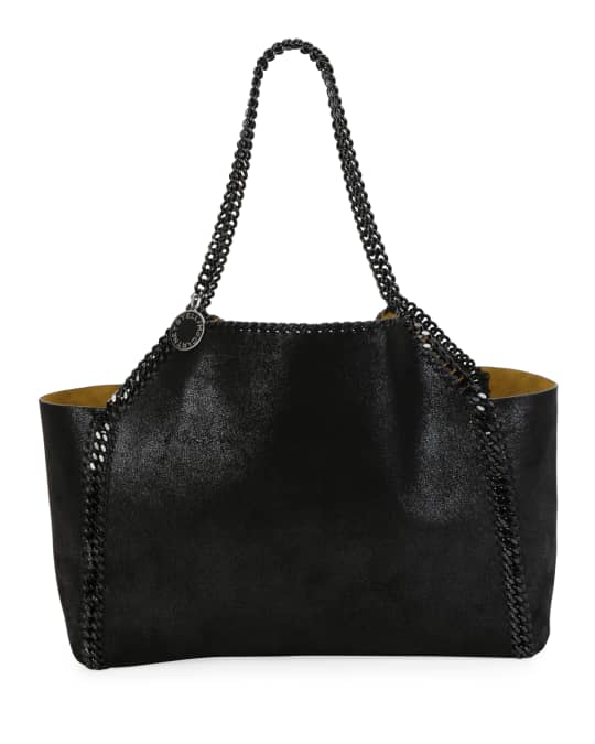 Stella McCartney Falabella Medium Reversible Tote Bag with Black Chain ...