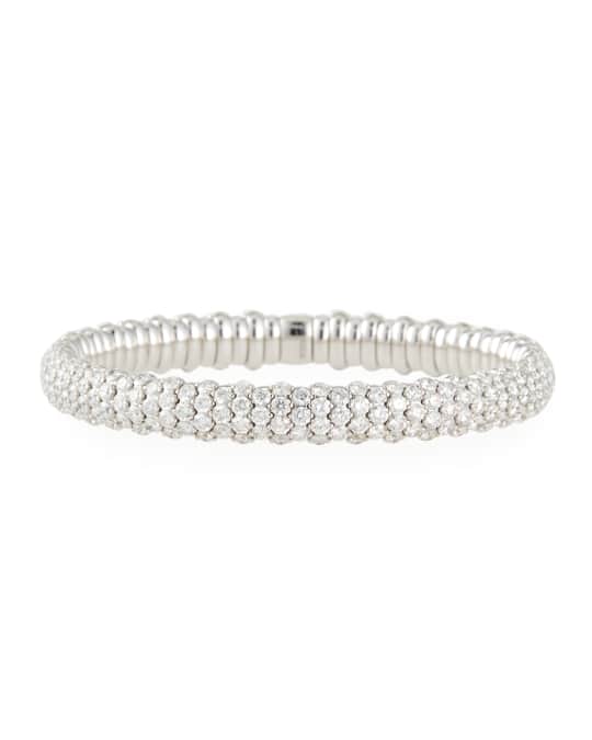ZYDO 18k White Gold Stretch Diamond Bracelet Neiman Marcus