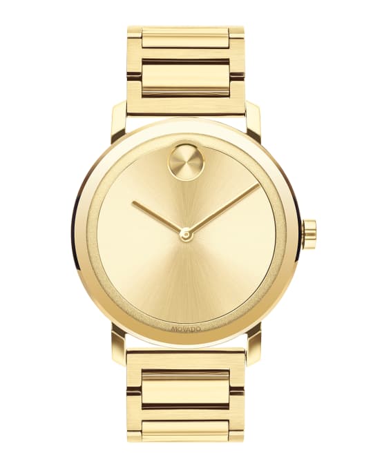 Movado Bold Men's 40mm Bold Evolution Watch, Gold Neiman Marcus