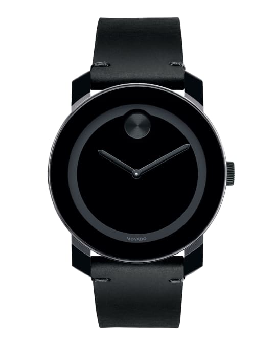 Men s 42mm Bold Two Hand Watch Black