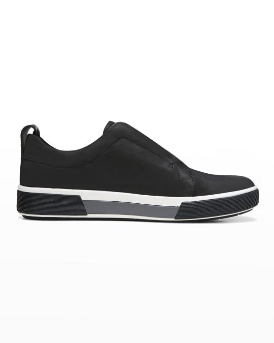 Vince Men's Ranger Suede/Canvas Slip-On Low-Top Sneakers Neiman
