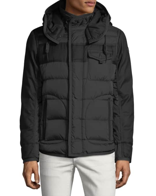 Moncler Men's Ryan Hooded Puffer Jacket | Neiman Marcus