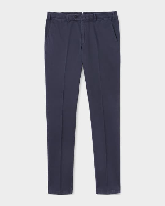 Men's Flat-Front Slim-Fit Pants