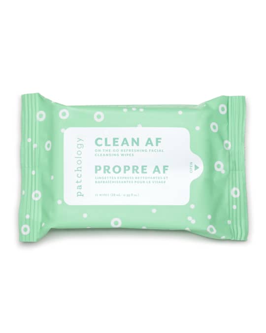 Clean AF Facial Cleansing Wipes, 15 Count