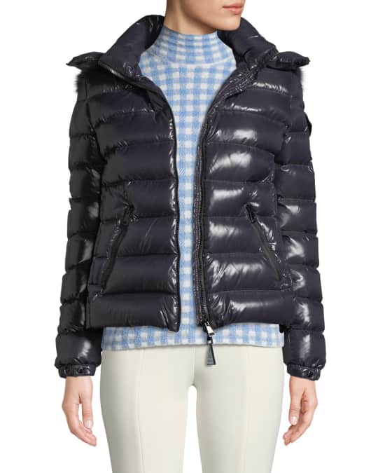 Moncler Badyfur Puffer Jacket w/ Removable Fur Hood | Neiman Marcus