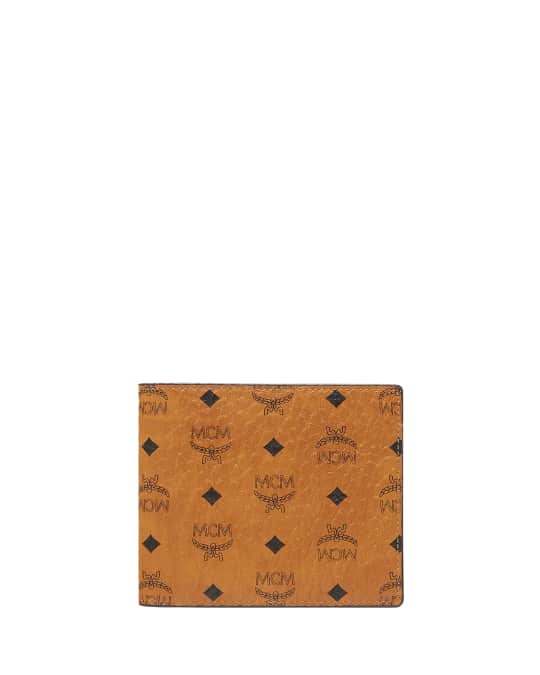 MCM Men's Visetos Original Flap Bi-Fold Wallet | Neiman Marcus
