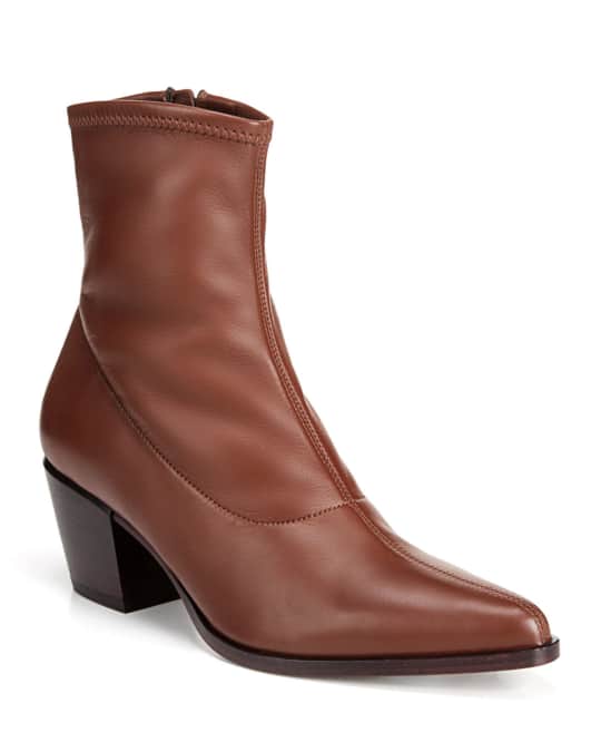 Hayek Stretch Leather Booties