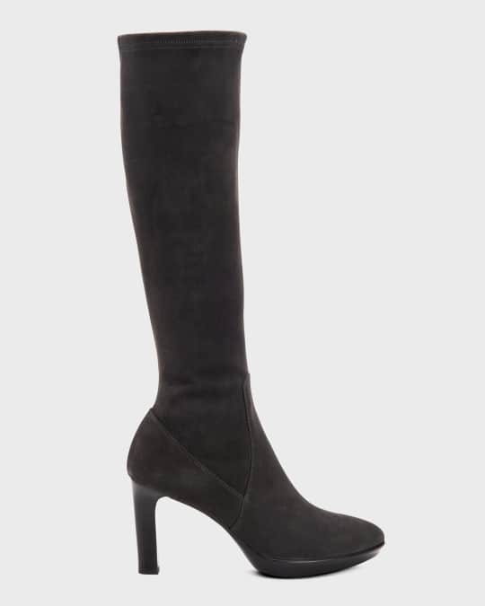 aquatalia rhumba ii stretch suede knee boots